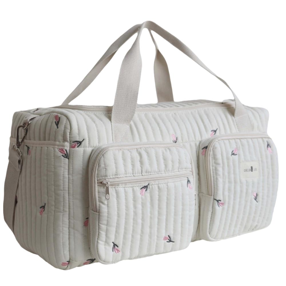 Little Bear Embroidered Mommy Bag Large Capacity Handbag  for Travel Outdoor