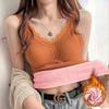 Thermal Underwear Inner Vest For Women Warm Winter Sexy Lace Sleeveless Tank Tops Padded Bra Thermo Thick Slimming Undershirt