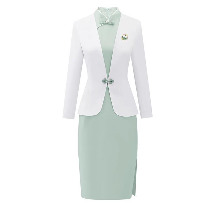 New Chinese Style Professional Qipao Dress & Suit Set