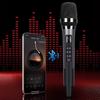 Handheld Sound Card Microphone Singing KTV Home & Outdoor Heart-Shaped Directional Sound Card Integrated Intelligent Microphone