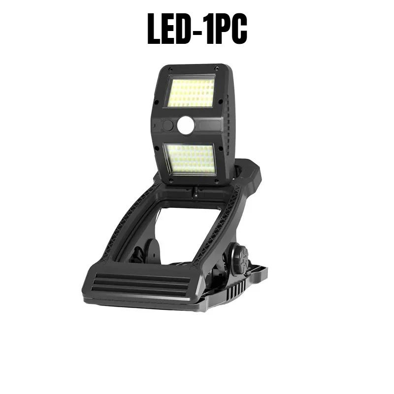 Camping Clamp Lights Solar Motion Sensor Lights Waterproof Outdoor Lights 360° Adjustable Lights Portable Safety Lights