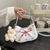 Sweet Bow Versatile Girl Shoulder Bag Women's Simple Korean Version Spice Girl Fashion Casual Personality Messenger Bag