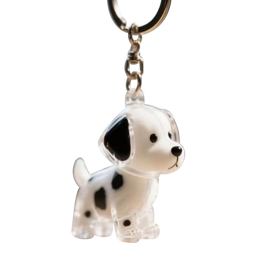 Transparent Pet Hair Storage Capsule Creative Pendant Cute Dog Fur Container Hanging DIY Hair Storage Keychain чёрный