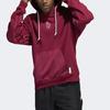 Adidas Lillard Basketball Printed Pullover Hoodie for Men, Burgundy