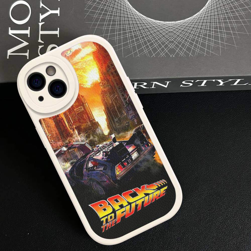 Back To The Future Phone Case For IPhone 16 15 14 13 12 11 Pro Max Plus Leather Cover