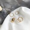 Trendy 7-Piece Women's Ring Set: Fashionable Minimalist Design, Light Luxury, Cool Niche Style, European & American Inspired Pinky Bands
