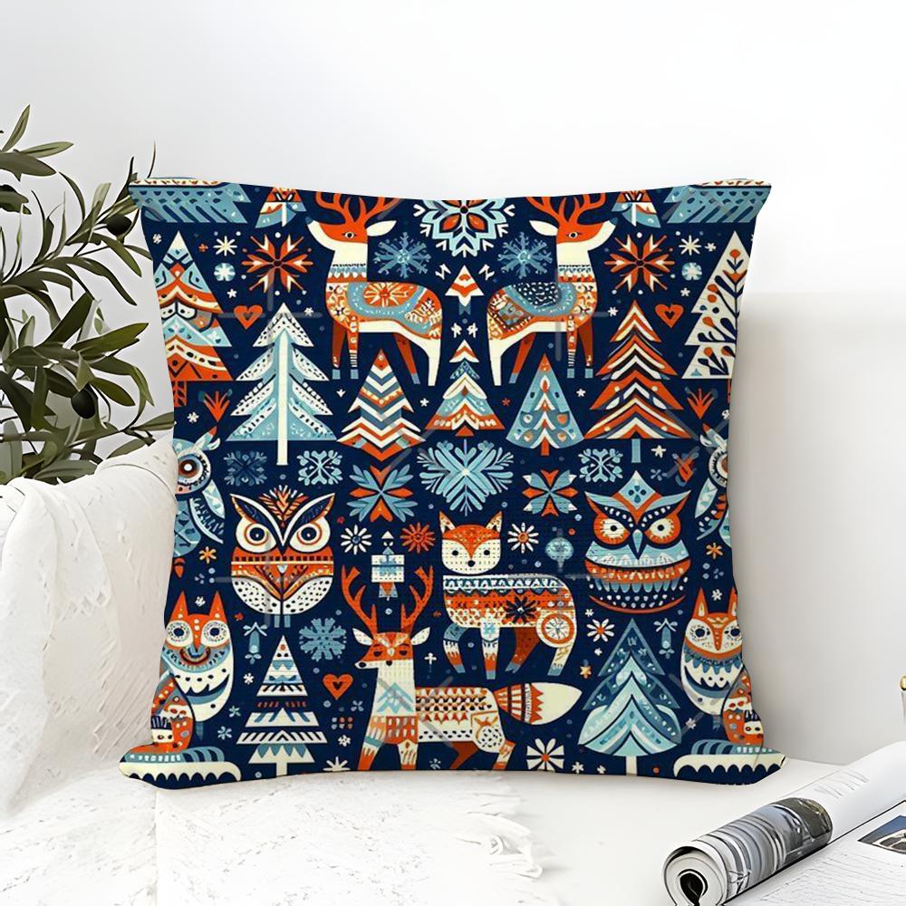 Nordic Style Classic Doll Print Pillow Case Linen Pillow Case Sofa Home Decor Cushion Cover Cushion Cove