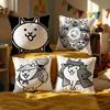 Game The Battle Cats Cushion Cover Decorative Cushions Covers Cover Sofa x Pillow  Piece x x Pillowcase