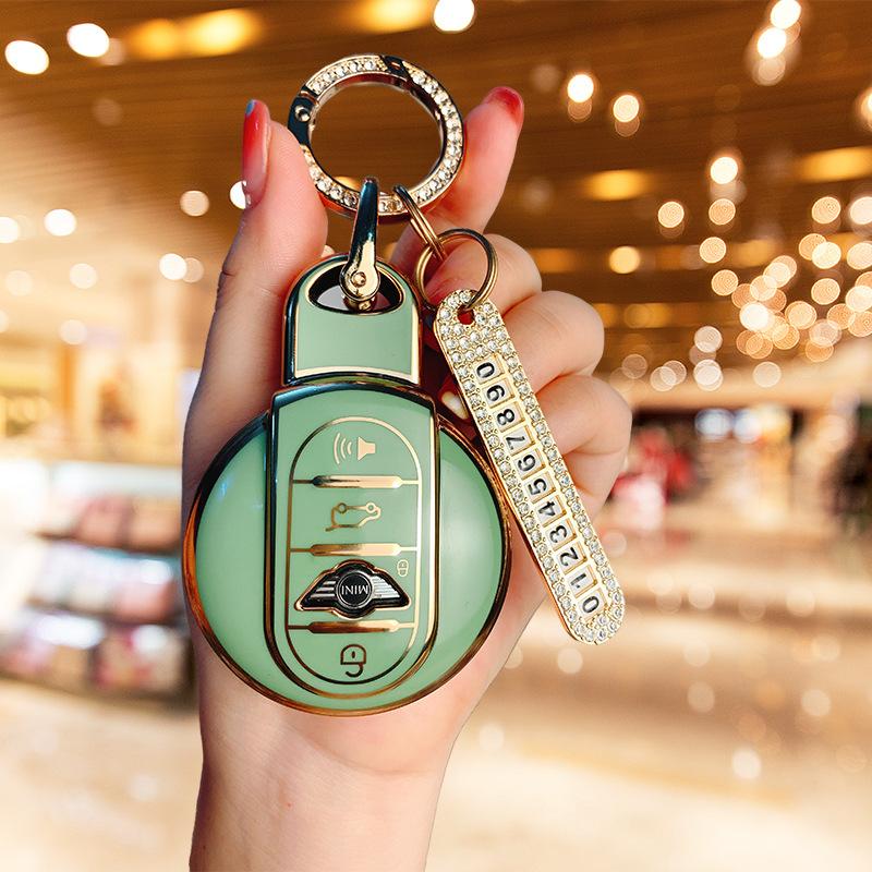 Applicable BMW mini key set New countryman bag cooper one mini clubman shell ring women