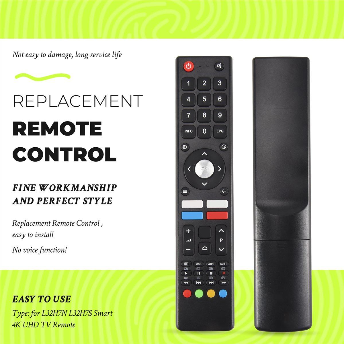 

Replace Remote for Smart 4K UHD TV L32H7N L32H7S U43H7AN U43H7L U43H7LX U50H7AN U50H7N U55H7A China Mainland