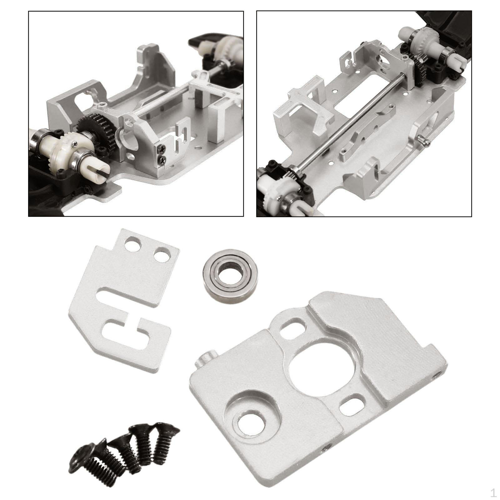 

1/28 RC Car Motor Mount Practical Long-term Use Easy to Replace Metal Parts Seat Holder for 284131, срібний