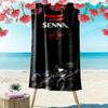 Ayrton Senna Racing 2D Flat Print Beach Towel, Large Soft Quick Dry Towel for Beach Camping Swimming.NSTJ0928193