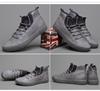Fashion Men's Board Shoes British Fashion High Top  Elastic Belt Casual Teenager Men's Tennis Shoes Sneakers  De Hombre