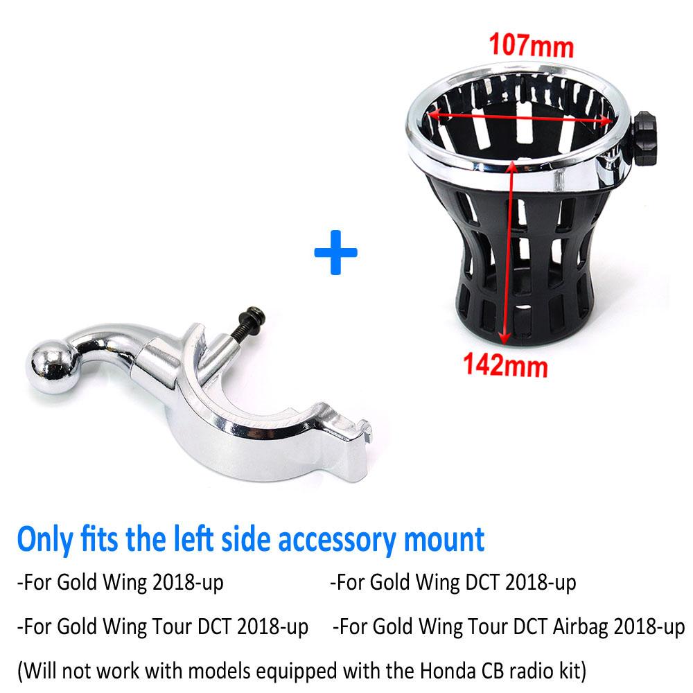 Gold Wing Motorrad Beifahrer Wasserflasche Trinkbecher Netzkorb Halterung Für Honda Goldwing GL 1800 GL1800 F6B