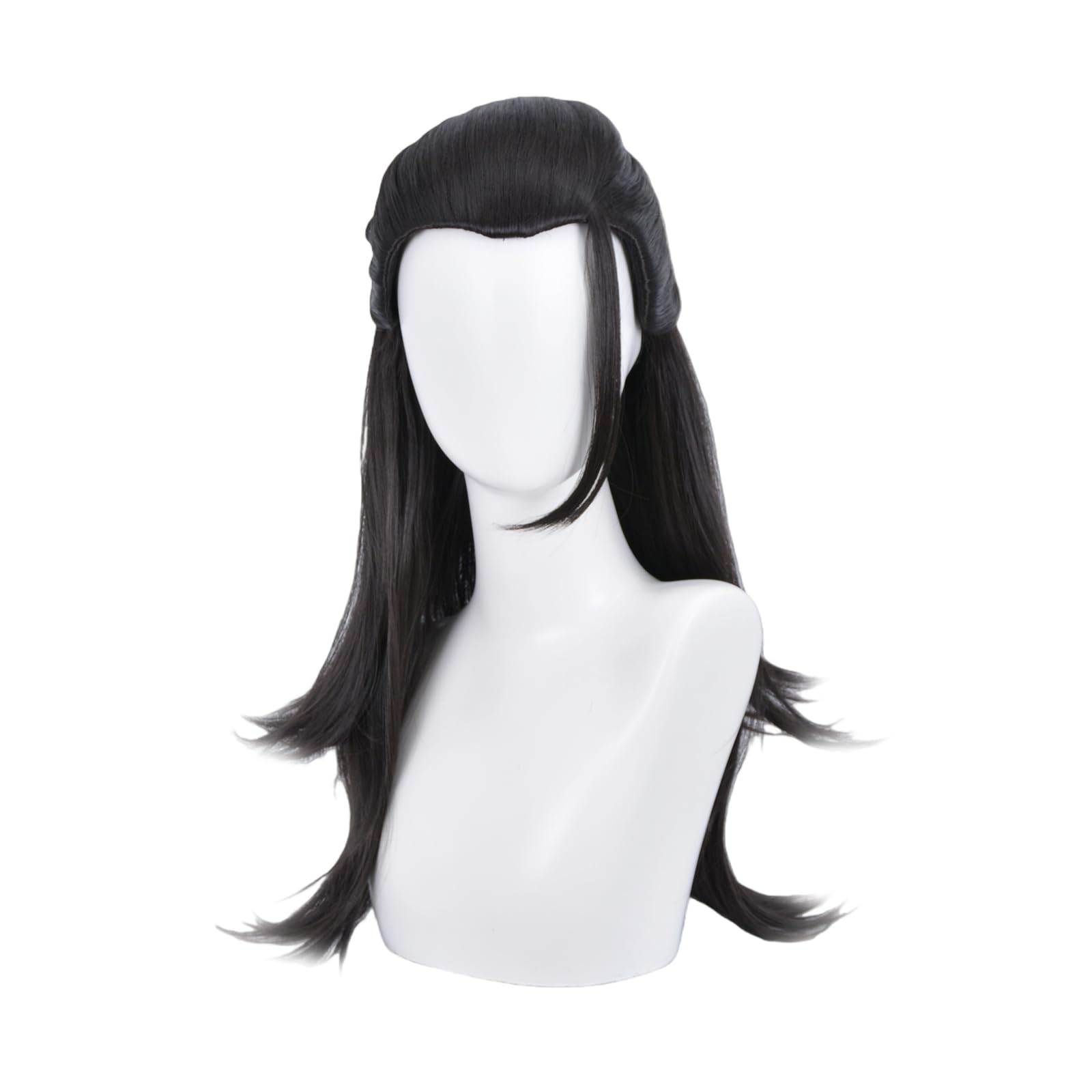 KOOBURS Suguru Geto Cosplay Wig, Heat-Resistant Fiber, Comfortable to Wear, Costume Wig, Wig with Net, Halloween