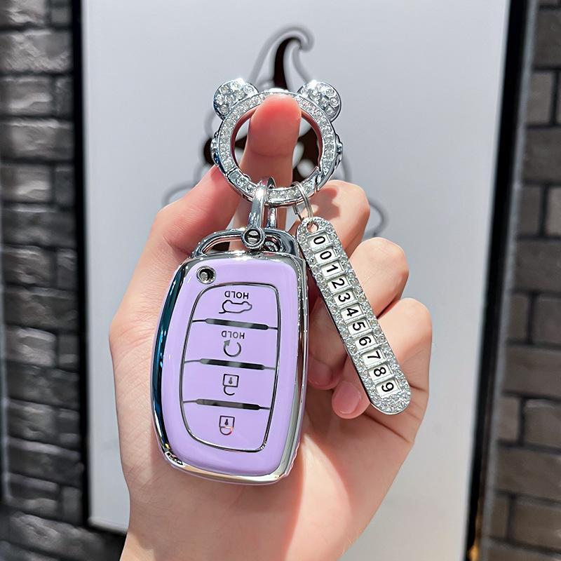 Car Remote Key Case Cover Protect Shell Fob For Hyundai Creta Ix35 Ix45 I10 I30 I40 Tucson Santa Fe Rena Sonata Elantra Azera