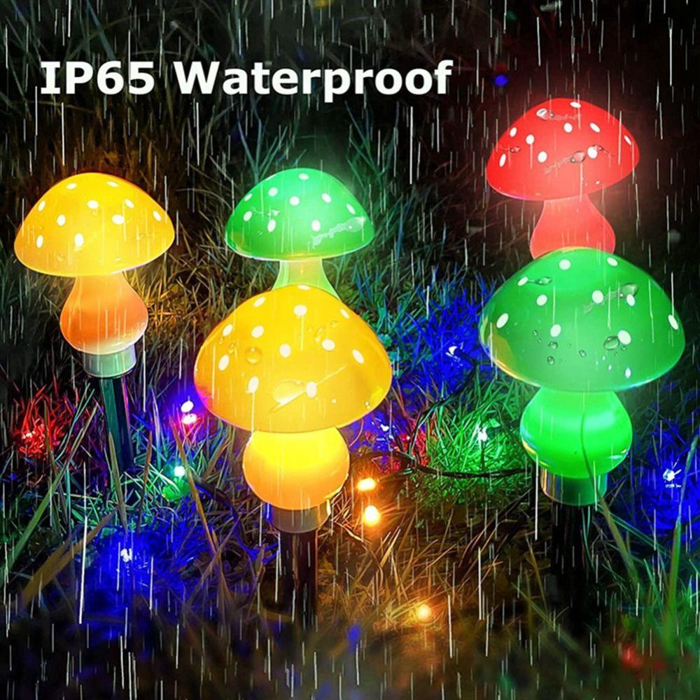 Waterproof Solar Mushroom Light 8 Head LED Solar Mushroom Light Sunlight Fairy Light Easter