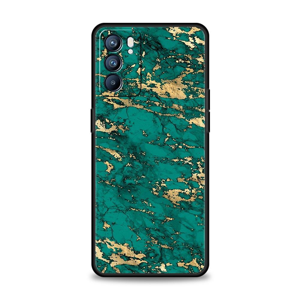 Love Marble Pattern Soft Phone Case For Oppo Find X5 A54 A53 A52 A9 2020 A15 A95 A16 A76 A74 A12 Reno7 SE Reno6 Pro 5G TPU Cover