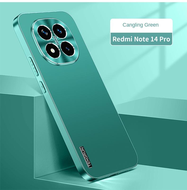 

For Redmi Note 14 14 Pro 14 Pro Plus Matte Metallic Paint Shock Resistant Drop Resistant Anti Fingerprint Matte Feel Phone Case For Note 14