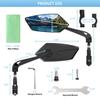 DOMEN Bicycle Rearview Bike 360° Rotate Adjustable Wide Angle Mirror Road Bike Handlebar Rear View Mirrors Bike Accessories