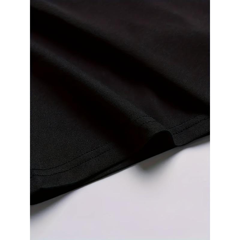 European sizes OK Graphic Print Men's Creative Top, Casual Short Sleeve Crew Neck T-shirt, Men's Clothing For Summer Outdoor