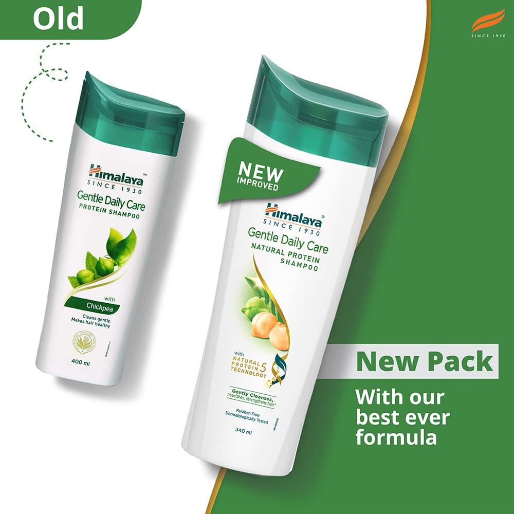 Himalaya Gentle Daily Care Natural Protein Shampoo For Soft Smooth Hair, Reduces Hairfall, Nourishing Cleanser For Men & Women, 340 Ml