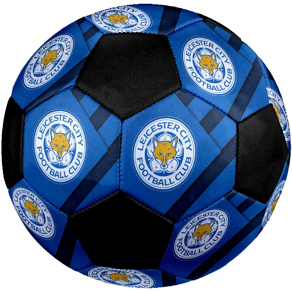 SIZE 5 Leicester City FC Soccer Ball Colorful All Ages Machine Stitched PVC Competition Ready Durable High-Bounce