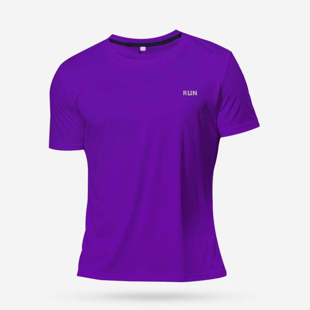 Men's Summer Quick-Dry Breathable Running T-Shirt - Casual Loose Fit, Round Neck, Short Sleeve Fitness Top