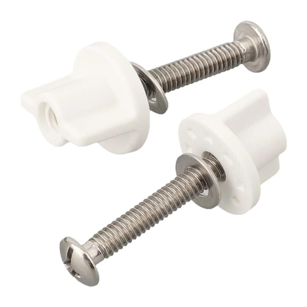 Top Mounted M6 Toilet Seat Fixing Bolt and Screw Replacement Parts Set