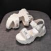 Sports sandals women's summer 2025 new beach casual shoes sponge cake thick sole high heel soft sole inner height increase