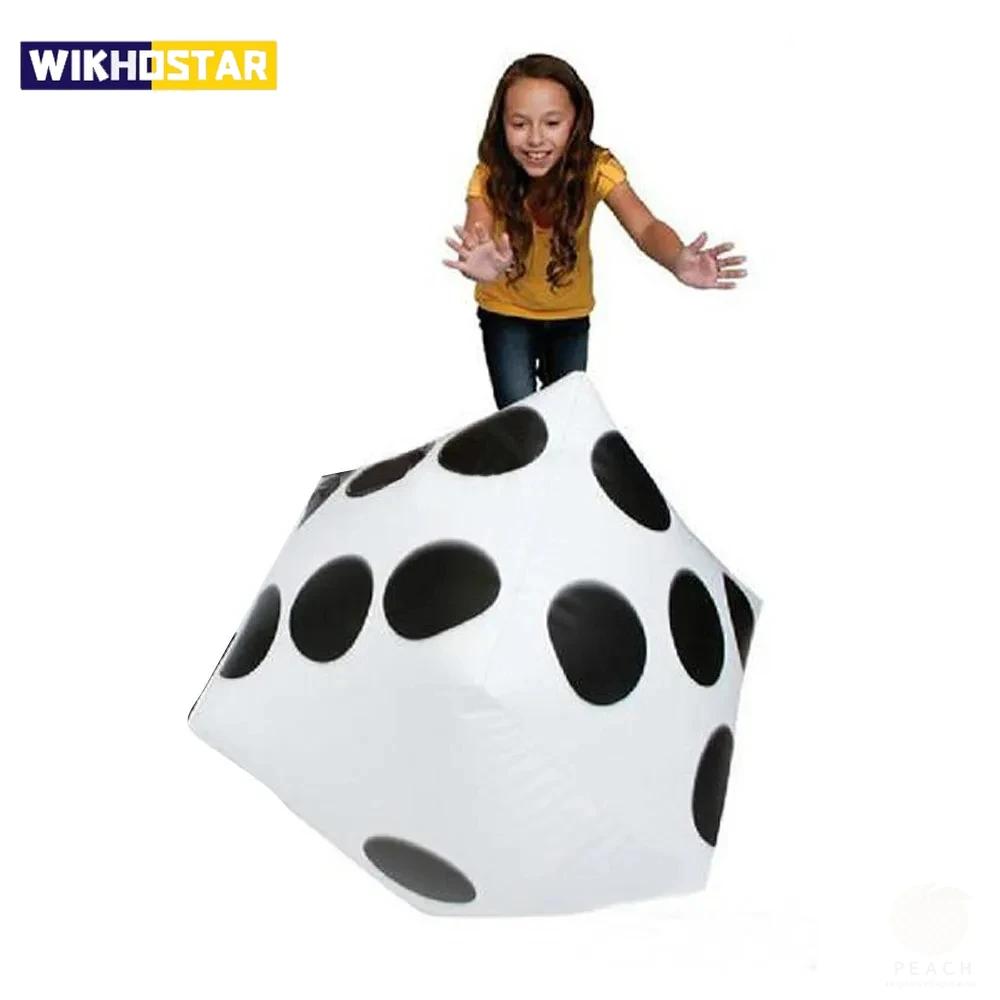 Funny Outdoor Inflatable Dice 28*28cm Pool Party Games Entertainment Dot Diagonal Giant Child Adults Game Play Cube Toy