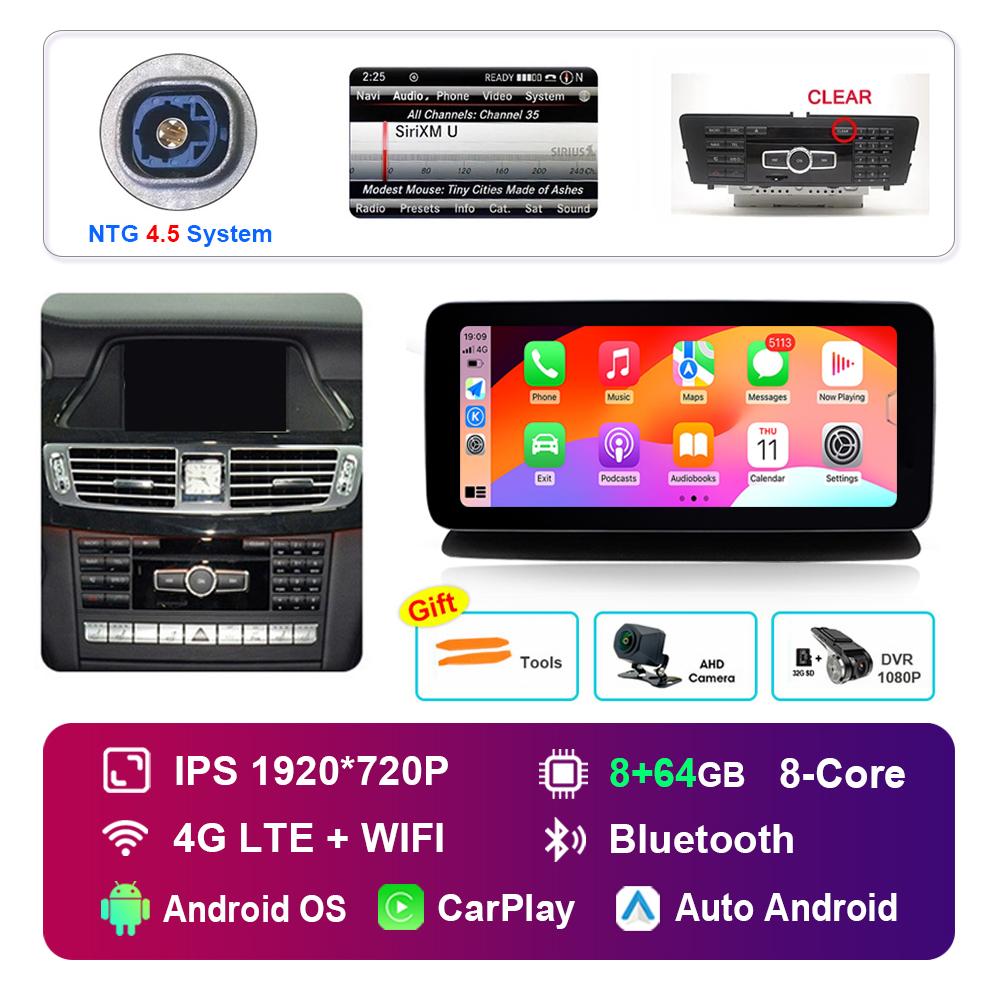 10.25 Inch for Mercedes Benz CLS W218 2010 - 2013 NTG 4.5 5.0 System Android Car Radio Multimedia Player GPS HD Touch Screen