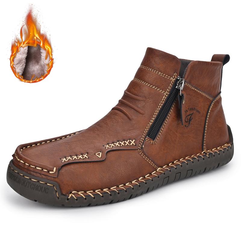 

Мужские зеленые туфли для вождения, походные ботинки, повседневные ретро-мужские уличные широкие ботинки, ботильоны, большие размеры, нескользящие EU:38