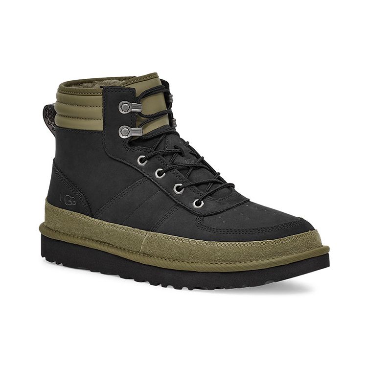 UGG Highland Comfortable Warm Short Mid-Calf Outdoor Boots Men Boots Black Green 1122170-BBONB