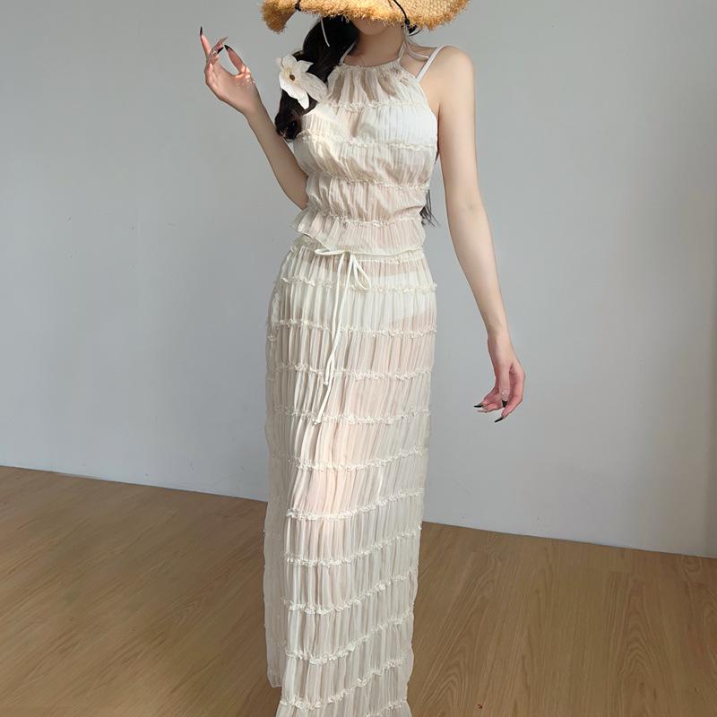 

2025 Высококлассное Роскошное Пляжное Платье и Набор Бикини для Женщин Medium слоновая кость