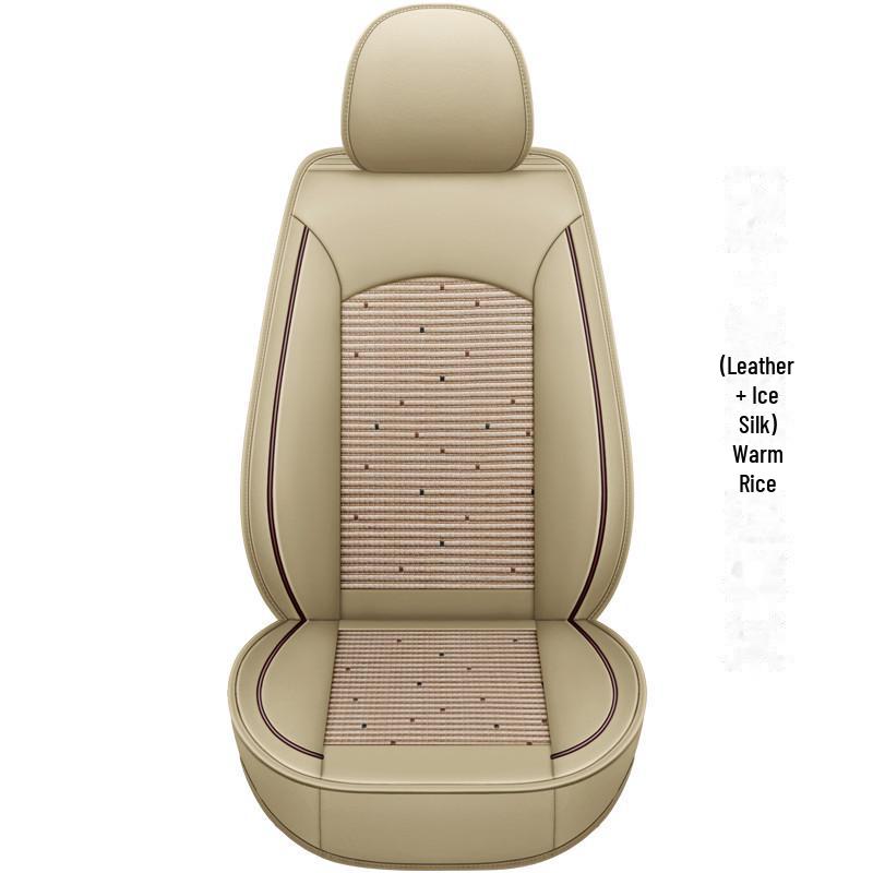 Sommer is silke bilsetepute for småbileier og passasjer, lær full omsluttende enkeltsetetrekk for lastebil, universell passform