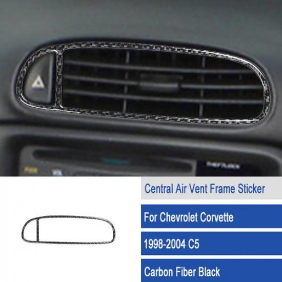 For Chevrolet Corvette C5 1998-2004 Carbon Fiber Central AC Vent Outlet Cover