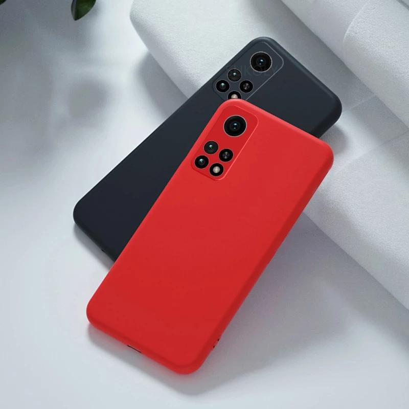 For Redmi Note 11 Pro Case For Xiaomi Redmi Note 11S 11 Pro Redmi 10 Cover Funda Soft Liquid Silicone Phone Bumper For Redmi 10