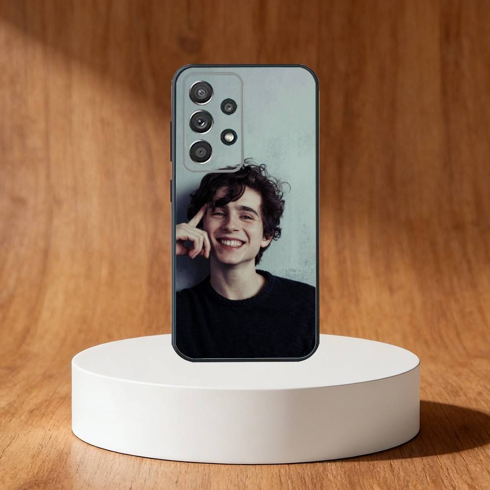 Timothee Chalamet Phone Case For Samsung S25,S24,S21,S22,S23,S30,Ultra,S20,Plus,Fe,Note,10,9,5G Black Cover