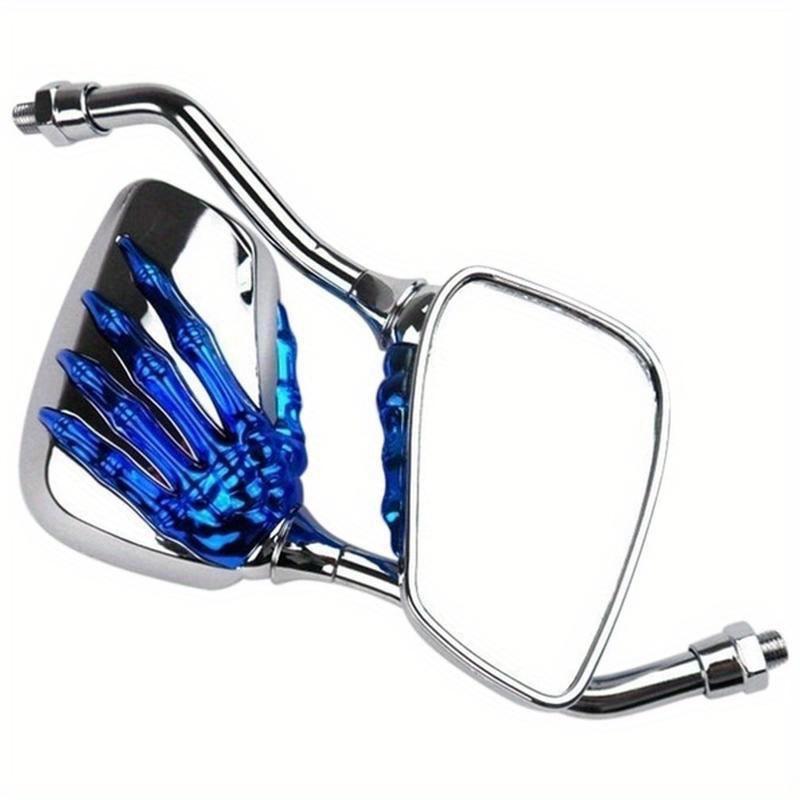 2 szt (Lewo prawo) Uniwersalny motocykl Lusterko wsteczne Chrome Motocykl Szkielet Czaszka Ręka Pazur Lusterko wsteczne Hulajnoga