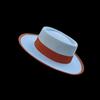 Fashionable Cowboy Style Sheep Felt Hat Solid Color With Feather Felt Hat