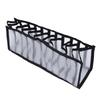 Multi Purpose Mesh Bras Storage Box Space Saver 11 Compartments Foldable Drawer Divider Breathable Polyester Foldable Design