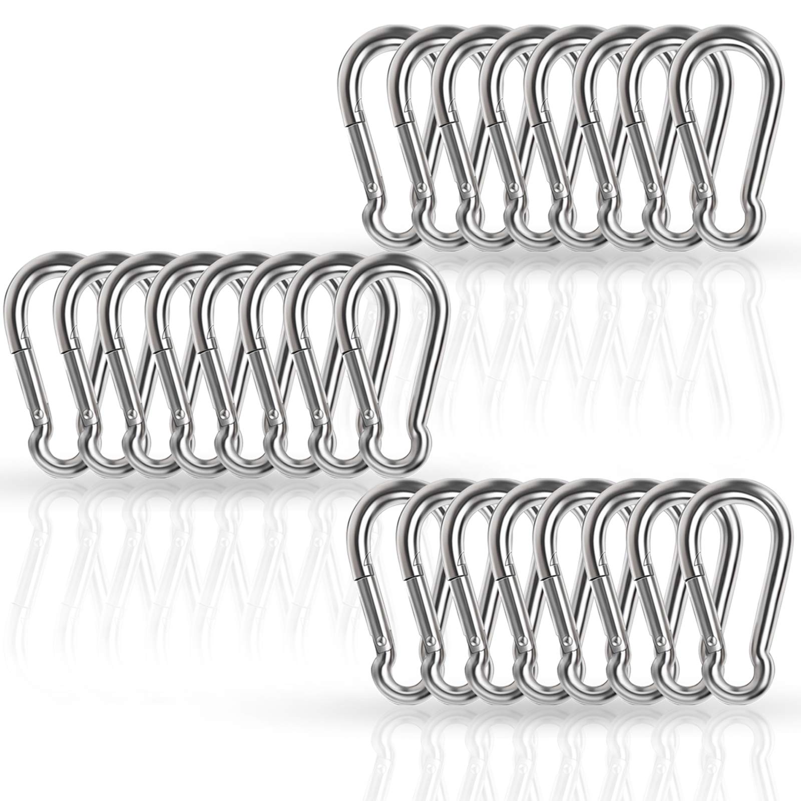 

SUS304 Stainless Steel Strong Spring Hook Keychain Multifunctional Outdoor Travel Fishing Tackle Trekking Anti-Fall (m4 24)