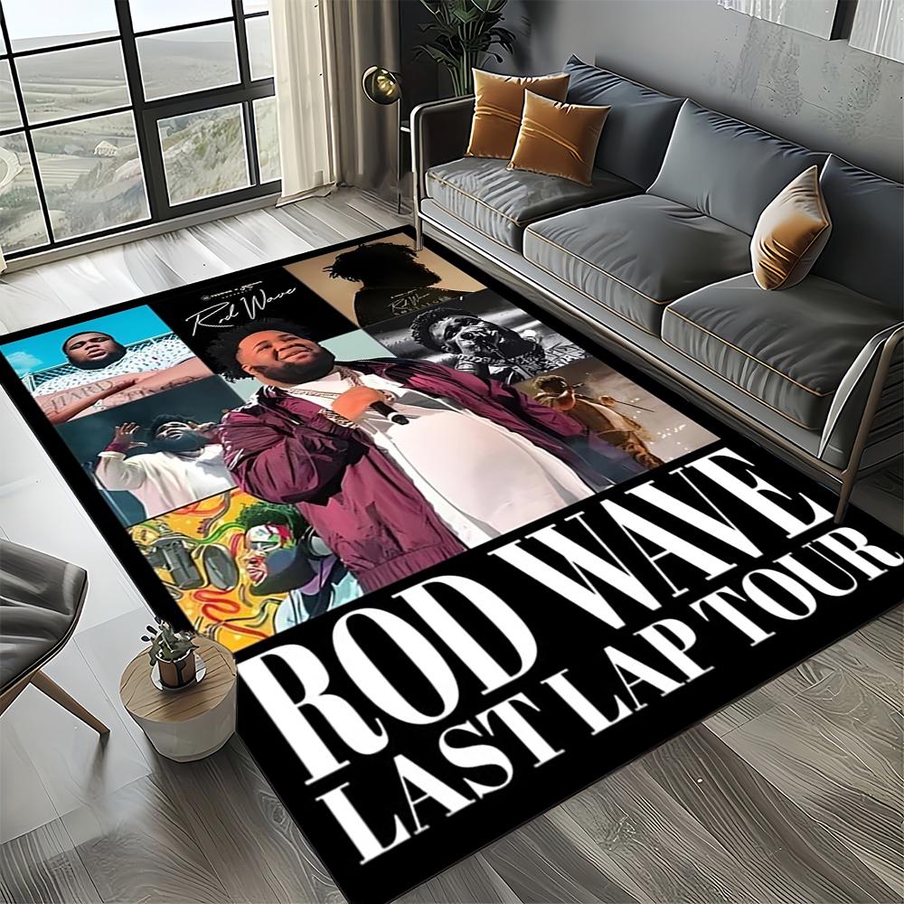 

3D Printing Rod Wave Rapper Area Rug,Carpet Rug for Home Living Room Bedroom Sofa Doormat Decor,kids Play Non-slip Floor Mat 40x60cm(15x23in)