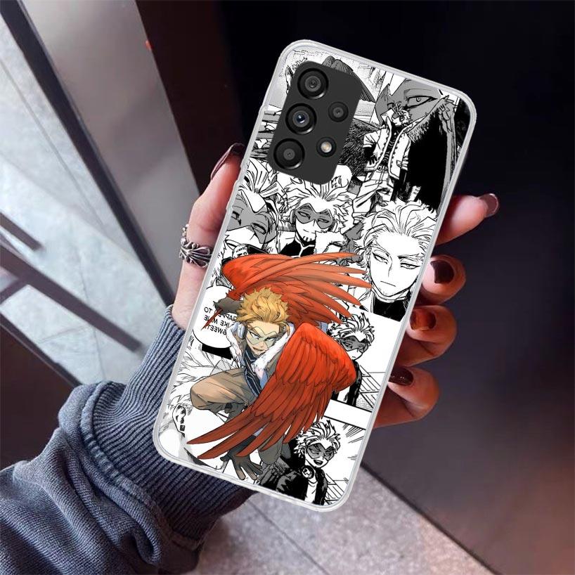 Hawks MHA My Hero A-Academy Phone Case For Samsung Galaxy A17 A57 A37 A16 A26 A36 A56 A15 A25 A35 A55 A14 A13 A54 A53 A34 A24 A3