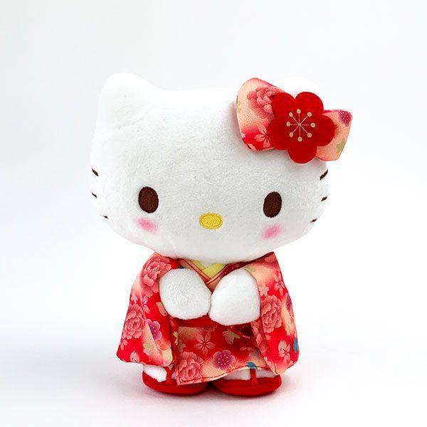 Sanrio Hello Kitty Plush Gradient Kimono Standing S Japanese Decor