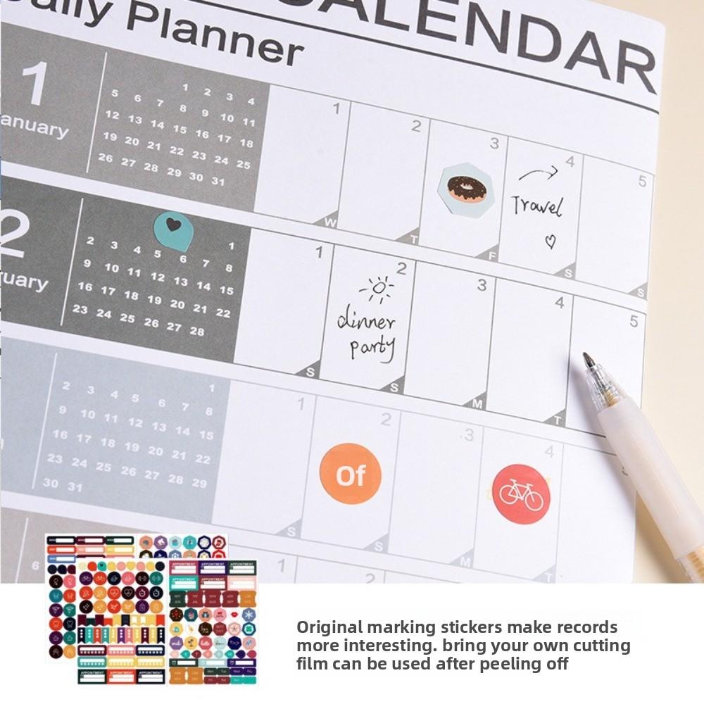 2026 Wall Hanging Calendar Annual Planner Agenda Organizer Calendar Planner Sheet Memo Pad To Do List Schedule