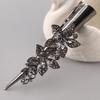 Women's Elegant Side, Flat Hair Clamp for Daily Styling, Gray