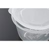Rakuchin Pack Storage Container, for One Serving of Rice, 270ml Capacity, Clear White, Pack of 2