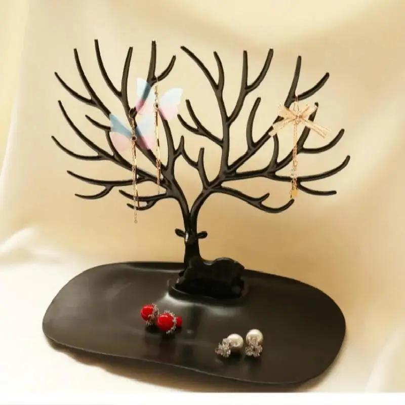 

1 шт. Подставка для украшений в форме дерева, Подставка для украшений, ожерелий, Маленькая подставка в виде рогов, Подставка для хранения украшений, Дисплейная стойка, Аксессуары, Подарки, Принадлежности